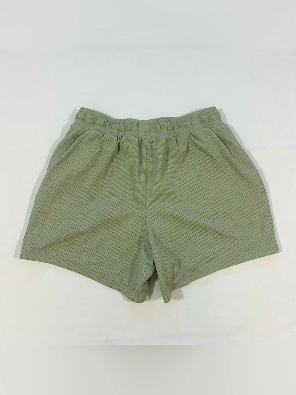 Gymshark Brandmark Men's Small Mesh 5” Inseam Gym Athletic Shorts Sage Green EUC
